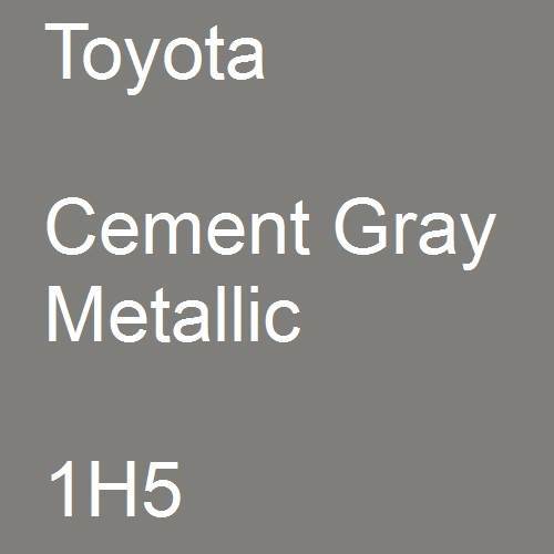 Toyota, Cement Gray Metallic, 1H5.